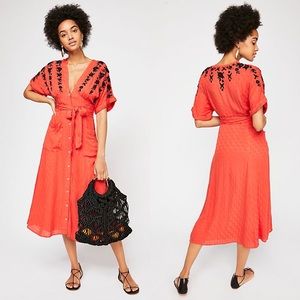 Free People Love To Love You Midi Dress